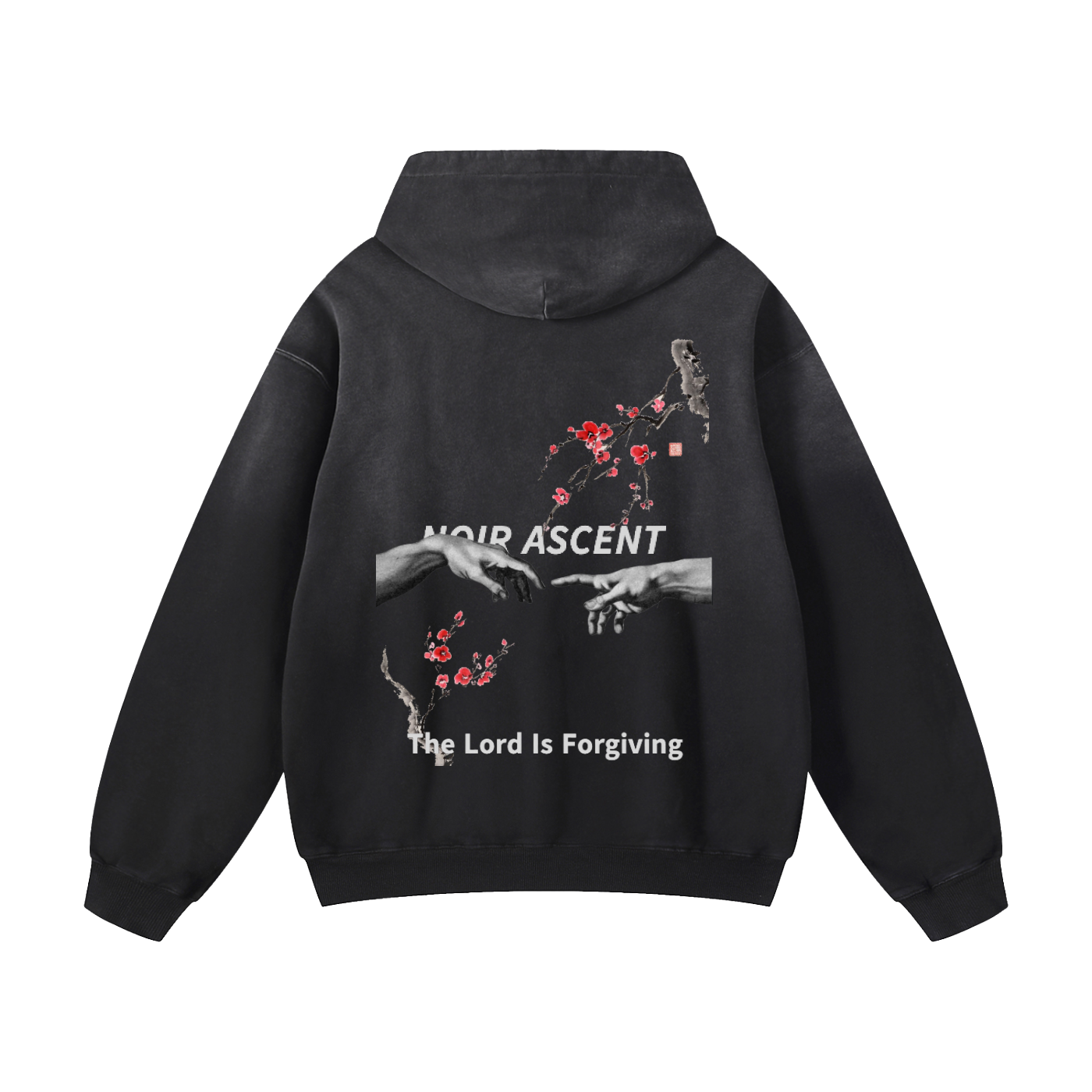 Noir Ascent Oversized Hoodie