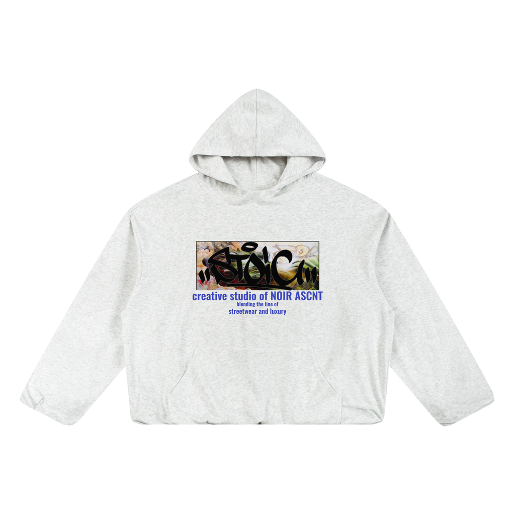 Boxy Gather-Hem Hoodie