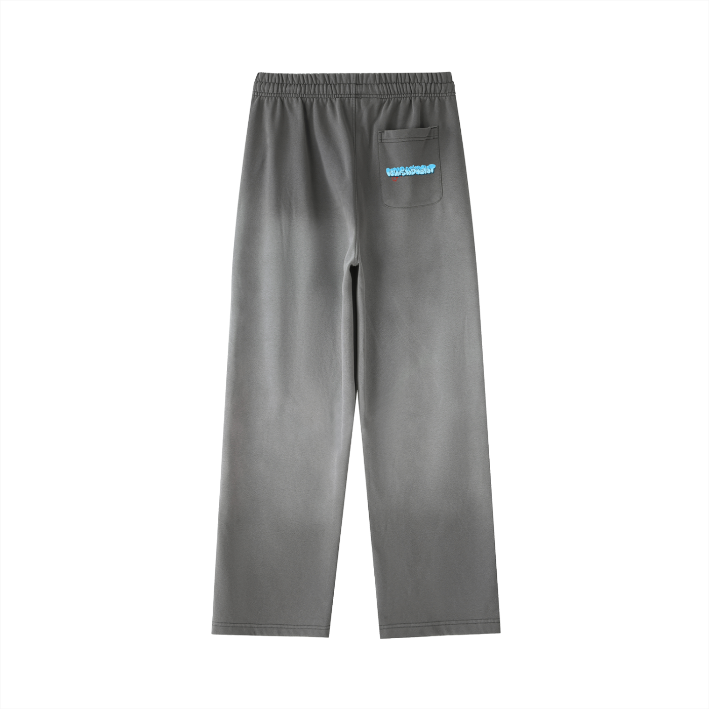 Vintage Washed Gradient Straight-Leg Sweatpants
