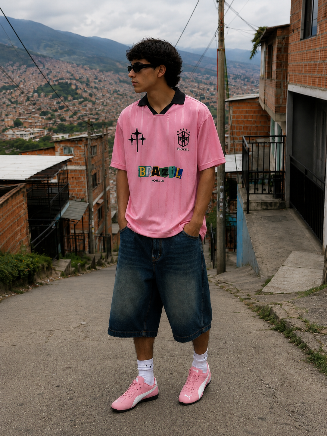 NOIR // BRASIL SOCCER TEE